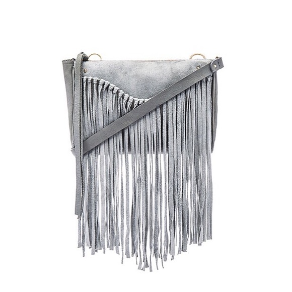 Sancia Handbags - Sancia • Talitha Suede Clutch • Smoke